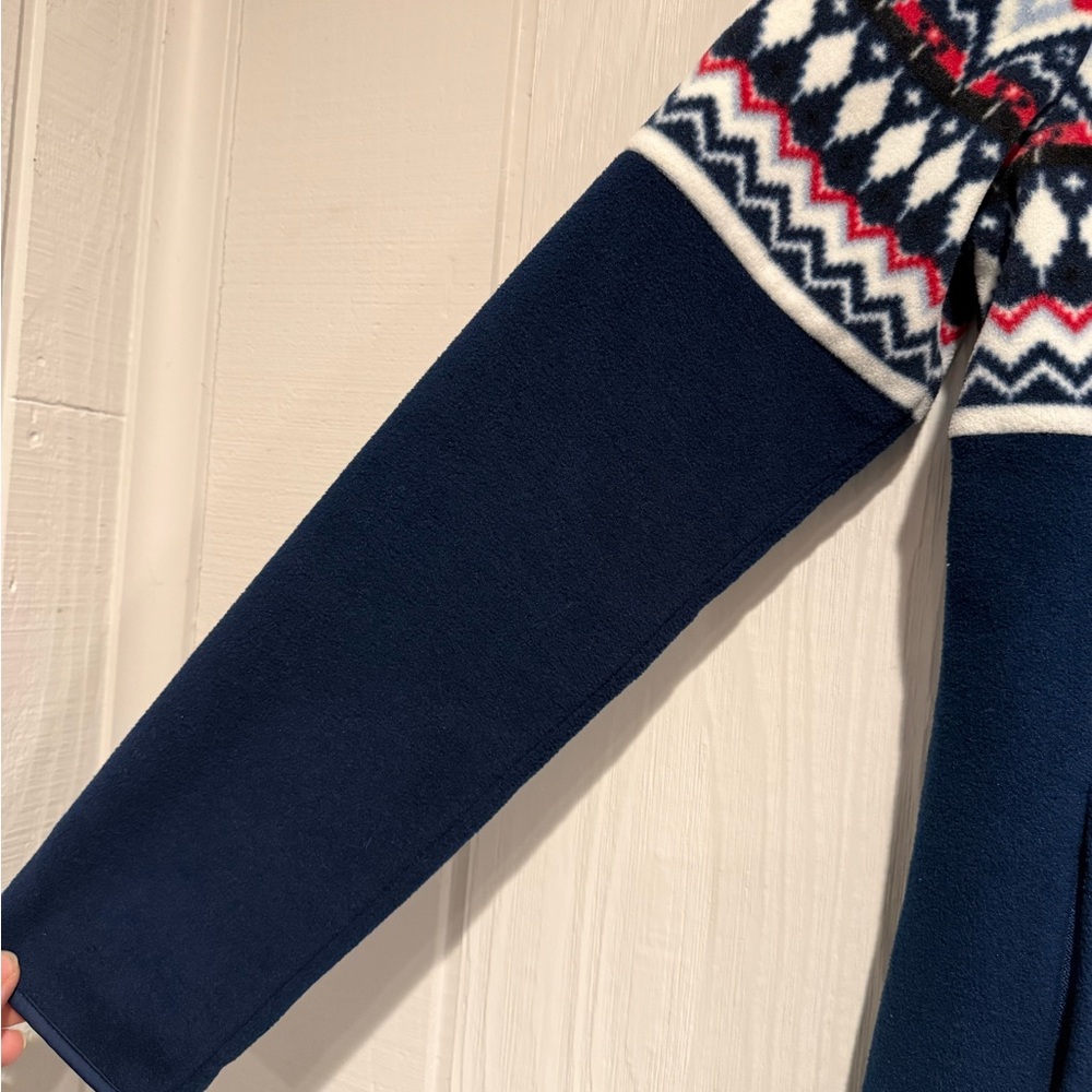 **Not for Sale**Talbots Multicolor Geometric Fleece Jacket - Picture 2 of 6